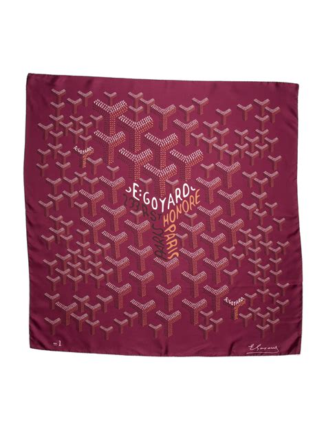 goyardine silk scarf.